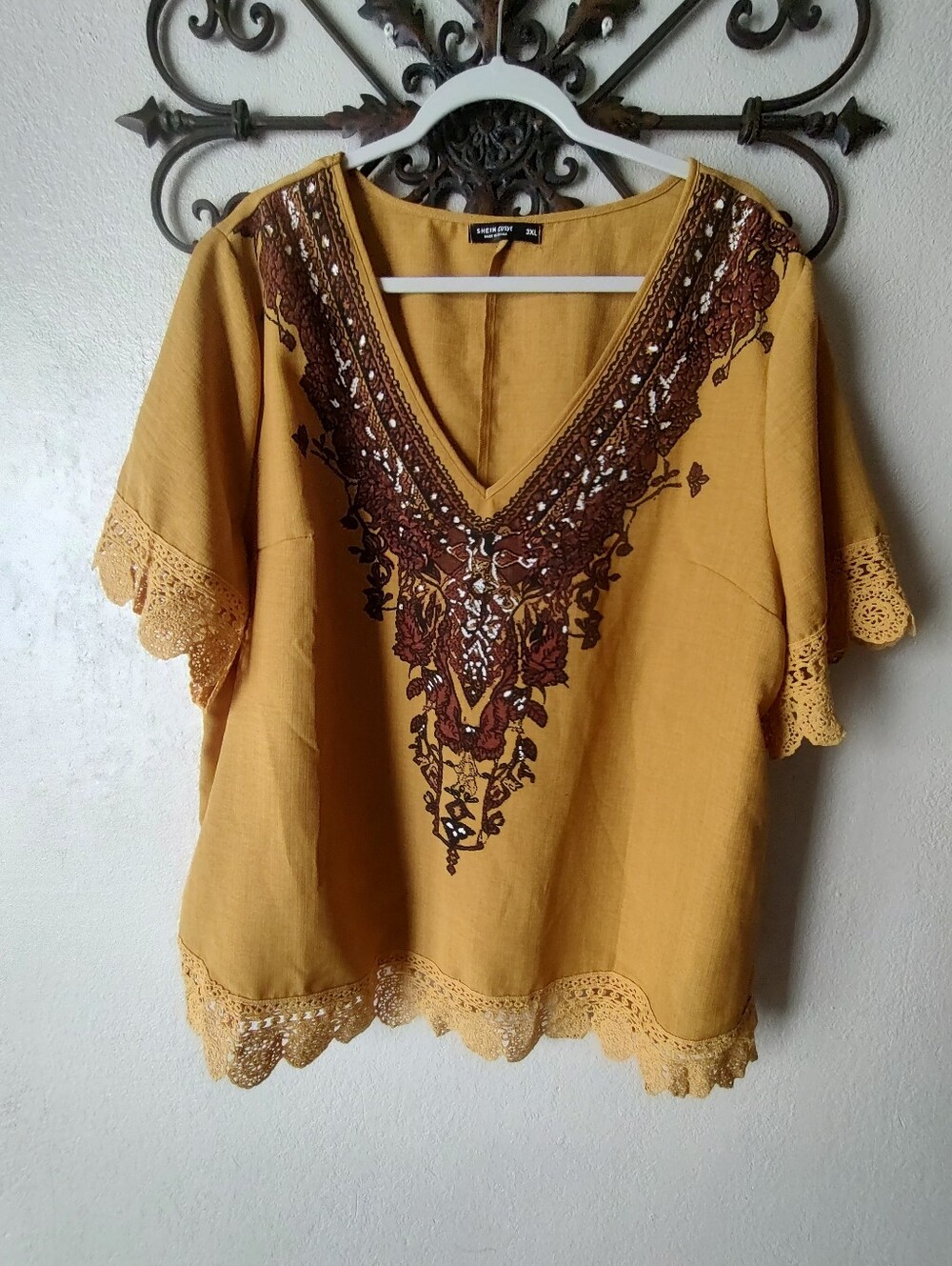 Boho Plus size top - Picture 4 of 9
